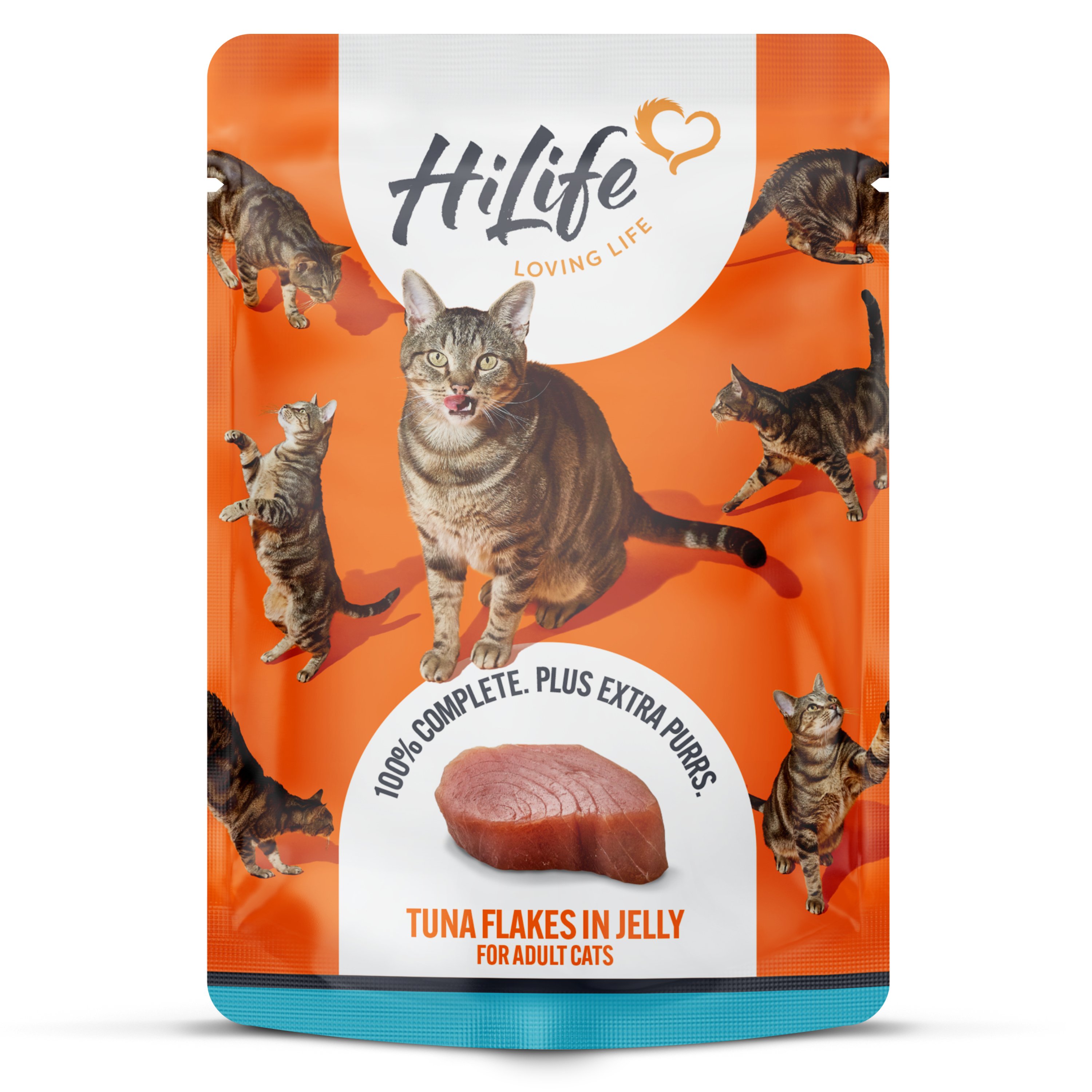 HiLife Cat Tuna Flakes in Jelly Pouch 18 x 70g